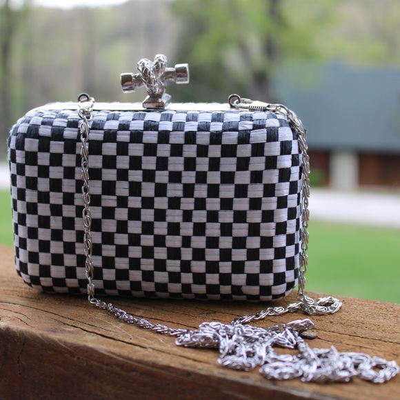 Handbags - Small Checkered Clutch